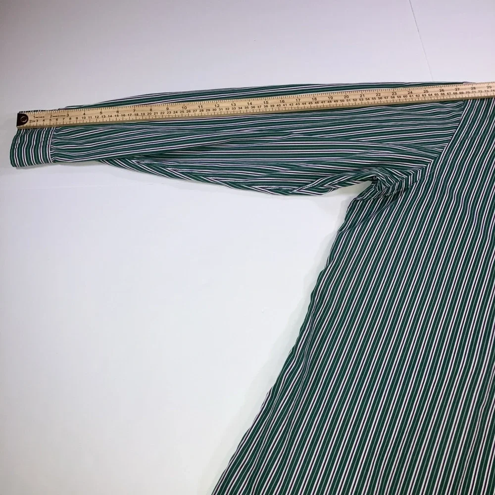 Polo Ralph Lauren Shirt Mens 2XLT Green Purple Striped Button Down Classic‎ Fit